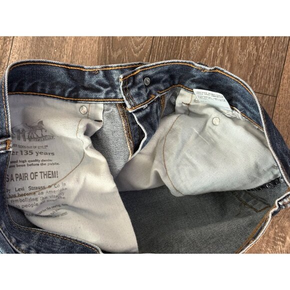 LEVI'S 505 MENS DENIM BLUE JEANS 36X34 CASUAL - WORK - LONG - Picture 9 of 9